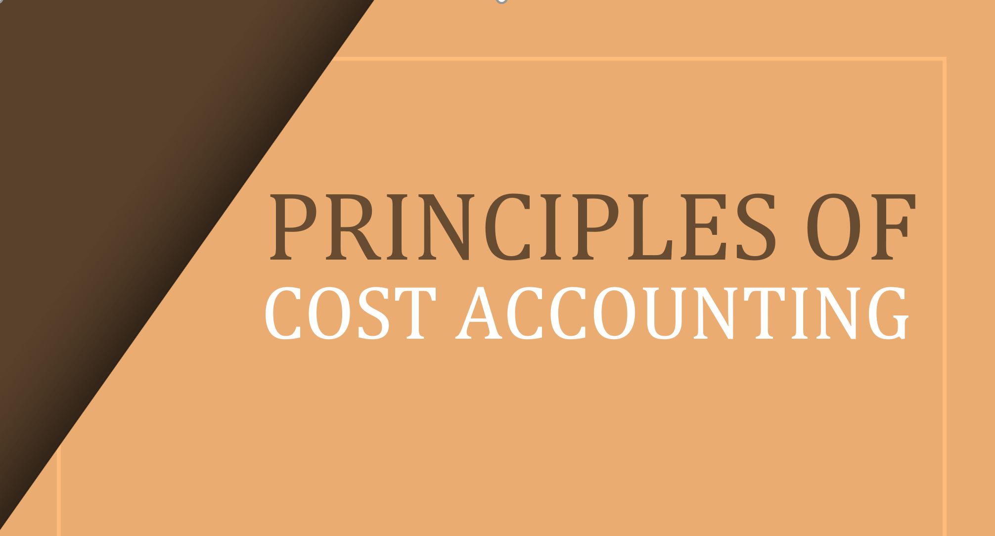 T6: Cost Accounting and procurement